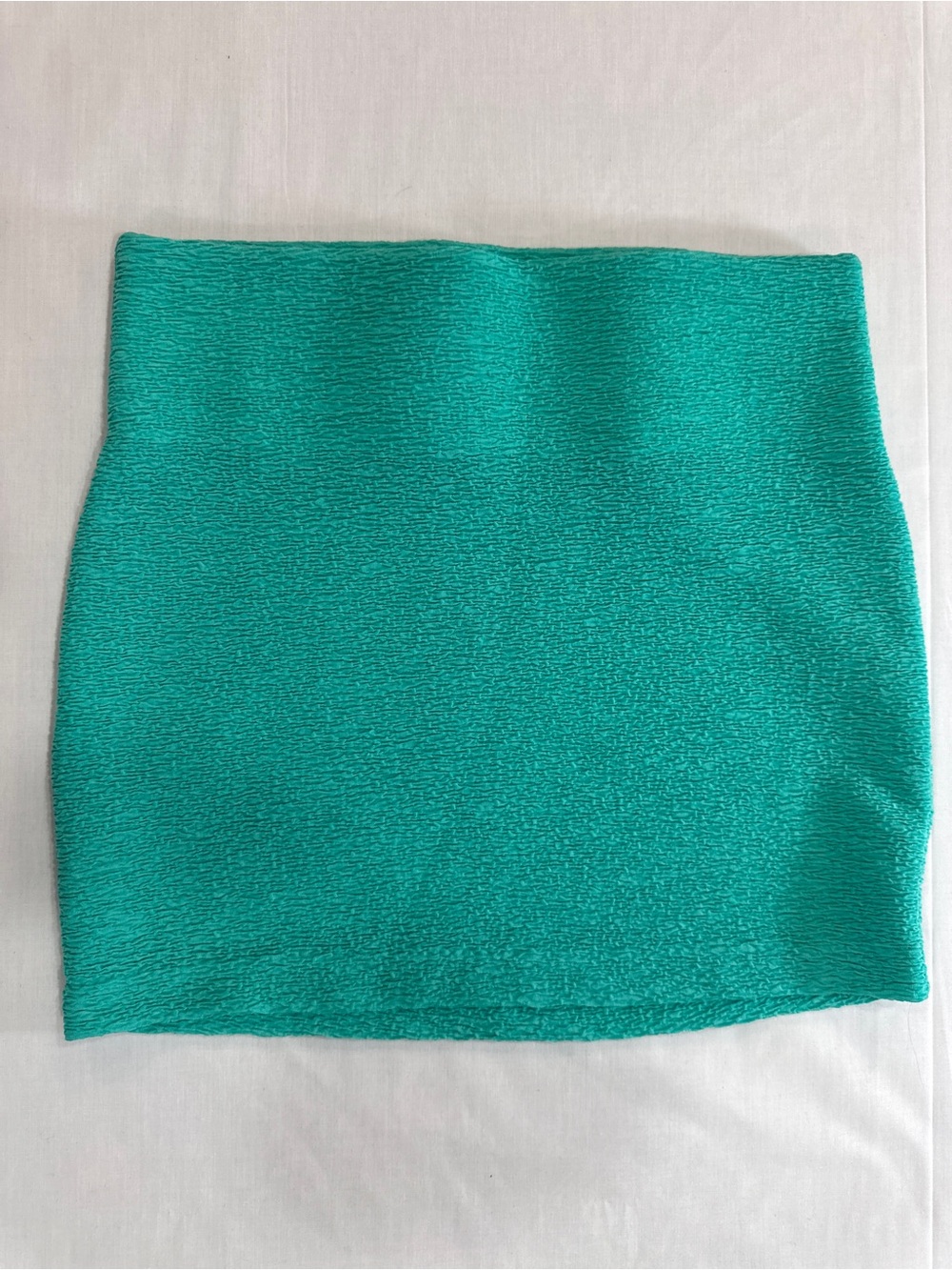 BCBGeneration Turquoise Textured Mini Skirt